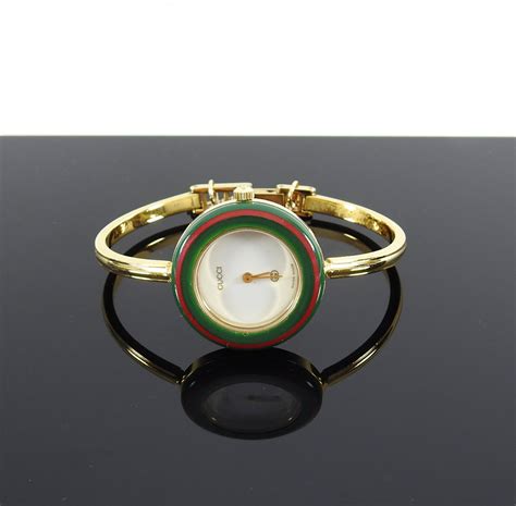 gucci bezel bangle watch|gucci watch bezel interchangeable.